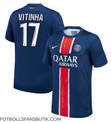 Paris Saint-Germain Vitinha #17 Replika Hemmatröja 2024-25 Kortärmad